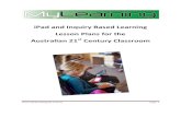 iPad and Inquiry Based Learning Lesson Plans for the · Context of iPad Lesson Plans and Inquiry Based Learning Within a MyLearning iPad Tablet Technology for Teaching and Learning