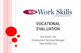 VOCATIONAL EVALUATION - mi-recon.org · Identify relevant vocational assessment tools that are reliable and validated to use to determine potential career paths. Identify the practical