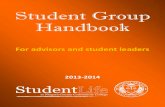 Student Group Handbook - Niagara County Community College Group Handbook - For... · (i.e. Student Programming Board, Theater Tech, Spirit, Art Guild). Student Or-ganizations are