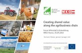 Creating shared value along the agribusiness chain - wko.at · Creating shared value along the agribusiness chain Forum Wirtschaft & Entwicklung WKO Vienna , 05.09.2018 Hermann Wieser,