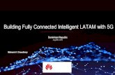 Building Fully Connected Intelligent LATAM with 5G · Huawei：M-MIMO is mandatory for 5G, with successful practices. Beamforming can mitigate path loss, which has been verified.