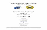 Specialty Crop Block Grant Program 2010 West... · 12-25-B-1103 West Virginia SCBGP Final Report Page 5 PROJECT APPROACH The project approach was constantly evolving as roadblocks