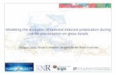 Modeling the evolution of spectral induced polarization ... · Modeling the evolution of spectral induced polarization during calcite precipitation on glass beads Philippe Leroy Shuai