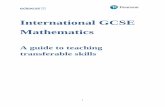 International GCSE Mathematics - qualifications.pearson.com GCSE... · See Appendix 2 for two examples of written relays. The first example is on Pythagoras' theorem and trigonometric
