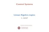 2016 Lec04 Linear Algebra - uniroma1.itlanari/ControlSystems/CS - Lectures 2016/2016... · Lanari: CS - Linear Algebra 15 diagonalization Def. An (n x n) matrix A is said to be diagonalizable