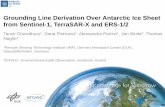 Grounding Line Derivation Over Antarctic Ice Sheet from ... · 2 and t 2 &t 3) with horizontal ice flow and vertical deformation • Double difference ((t 1 &t 2 - t 2 &t 3) interferogram
