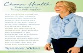 Choose Health.s3-us-west-2.amazonaws.com/drann/wp-content/uploads/2016/07/29150910/... · professional life solely to wellness promotion. Dr. Ann is the founder and CEO of Just Wellness