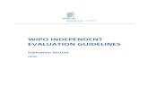 WIPO Independant Evaluation Guidelines · WIPO INDEPENDENT EVALUATION GUIDELINES 5 CHAPTER 1 ... HOW EVALUATION WORKS IN THE UN 15. As indicated in the “UNEG Institutional Arrangements