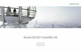 Results Q3 2017 Schaeffler AG€¦ · 2 Business Highlights Automotive business –Highlights in Q3 6 November 8, 2017 Schaeffler AG Q3 2017 Results A New center for E-Mobility in