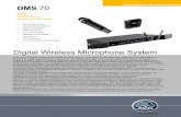 Digital Wireless Microphone System DMS 70 ... - zZoundsc3.zzounds.com/media/dms70_cuts4e79ca0800daa-205c4b708dde925243eab… · Recommended AKG Microphones: C544 Digital Wireless