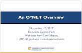 An O*NET Overview - utc.edu · November 10, 2017. Dr. Chris Cunningham. With help from Chris Maples, UTC I-O graduate student extraordinaire. An O*NET Overview