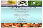 Clubber Seafood Buffet is Back! - St. Petersburg Country Club · Seafood Buffet is Back! Friday, October 30th—5:30-9:00pm Our Popular Seafood Buffet Returns Key West Seafood Chowder