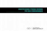 SWITCHING FROM RHINO TO VECTORWORKS · There is no command line in Vectorworks, but there are key shortcuts and key aliases. Key shortcuts can also be customized in the Workspace