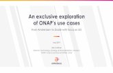 An exclusive exploration - events.linuxfoundation.org · An exclusive exploration of ONAP’s use cases Mar 2019 Alla Goldner Director, Technology, Strategy & Standardization, Amdocs