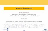 Voronoi Languages - uni- gjaeger/slides/s آ  Voronoi Languages Gerhard J ager