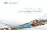 Gender equality, social protection and rural development ... · GENDER EQUALITY, SOCIAL pROTECTION AND RURAL DEvELOpmENT IN EASTER EUROpE AND CENTRAL ASIA - INSIGHTS FROm THE REGION