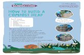 HOW TO BUILD A COMPOST HEAP - chesterzoo.org · 1. Compost needs warmth, moisture and oxygen so… • Build your compost heap in a spot that catches the sun for a bit of each day,