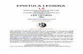EPISTULA LEONINA LII - alcuinus.net 52.pdf · turpissimam inimici sui publicam vomitionem (CICERO Philippica II, XXV, 63): Tu istis faucibus, istis lateribus, istâ gladiatoriâ totius