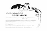 GALAPAGOS RESEARCH · Puerto Ayora, Isla Santa Cruz, Galapagos, Ecuador.  SUMMARY With a few exceptions, the origins of the English names of the Galapagos