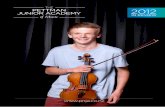 JUNIOR ACADEMY PETTMAN 2012 of Music IN REVIEW · group with the score of 100 points out of 100 points. Dominic Lee (cello) won the Concerto Award (Richard Carey Award) at the Tauranga