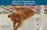 2016 Delaney Rating System - Front & Finish, LLC Ratings... · 2016 Delaney Rating System “Tapper is a very special dog and I’m sure Joe is smiling down.”! ! !~ Lynn ~ Top Dog