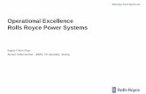 Operational Excellence Rolls Royce Power Systems · Operational Excellence Rolls Royce Power Systems Supply Chain Days Torsten Winterwerber– RRPS, VP Assembly, Testing