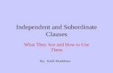 Independent and Subordinate Clauses · independent and subordinate clauses, you’ll be ready to learn about other types of clauses such as: The Adjective Clause The Noun Clause The