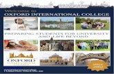 Oxford International College Prospectus 2019 - oxcoll.com · Oxford International College has an outstanding reputation for helping students to become independent, motivated learners