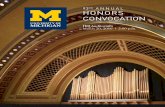 ANNUAL HONORS CONVOCATIONhonors.umich.edu/pdf/HonorsProgram16.pdf · Honors Convocation Speaker Mario Shammas Senior, College of Literature, Science, and the Arts Four Term Angell