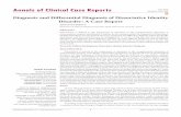Annals of Clinical Case Reports Case Study - anncaserep.com · Case Study. Published: 24 Oct, 2018. Abstract . Dissociation is defined as the impairment or alteration in the complementary