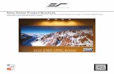 Aeon Series Product Brochure - Projector · Aeon Series is a fixed frame projection screen that uses Elite’s EDGE FREE® technology. The EDGE FREE® design resembles a giant size