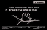 Thule ClipOn High 9105, 9106 Instructions - pfjonesebay.co.uk · 를 풀 수 있을 때까지 나사를 한 번에 반바 퀴씩 돌려서 푸십시오.(완전히 풀렸을 때 손