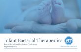 Infant Bacterial Therapeuticsibtherapeutics.com/wp-content/uploads/2016/03/IBT-CorpPres-Pareto... · This presentation (the “Presentation”) has been prepared by Infant Bacterial