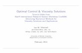 Optimal Control & Viscosity Solutions · Optimal Control & Viscosity Solutions Ian M. Mitchell| UBC Computer Science 7/ 41 Dynamic Programming Principle For concreteness, we assume