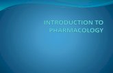 INTRODUCTION TO PHARMACOLOGY - websiteomg.com · INTRODUCTION TO PHARMACOLOGY DEFINITION: Pharmacology is the science that deals with the study of drugs and their interaction with