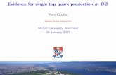 Evidence for single top quark production at DØ · Alpgen+Pythia (MLM matching between matrix elements and parton shower) Heavy ﬂavour fraction and normalization from data t¯t