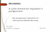 Roaming : A Latin American regulator’s perspectivestaging.itu.int/en/ITU-T/studygroups/2013-2016/03/Documents/201405...ROAMING A Latin American regulator’s perspective The paraguayan