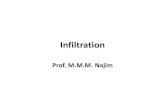 Infiltration - Infiltration.pdf · PDF file•Area above the infiltration curve is runoff •In order to simplify the infiltration rate, infiltration indices with constant infiltration