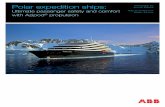 Polar expedition ships - new.abb.com · operation or ordered working in icy waters, including Arctic areas such as Pechora Sea, Kara Sea, Ob Bay, and Yenisei River. In addition to