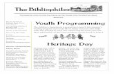 The Bibliophiles - PORTVILLE FREE LIBRARYportvillelibrary.weebly.com/.../6/11264233/bibliophilesspring2016_pdf.pdf · The Bibliophiles Spring 2016 The children’s department is preparing
