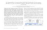 A Digitally Controlled DCM Flyback Converter with a Low ... · A Digitally Controlled DCM Flyback Converter With a Low-Volume Dual-Mode Soft Switching Circuit Behzad Mahdavikhah,