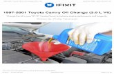 1997-2001 Toyota Camry Oil Change (3.0 L V6) · 1997-2001 Toyota Camry Oil Change (3.0 L V6) Change the oil in your '97-'01 Toyota Camry to improve engine performance and longevity.