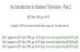 An Introduction to Amateur Television - Part 2 · An Introduction to Amateur Television - Part 2 Created Date: 7/19/1999 11:17:48 AM ...