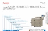 imageRUNNER ADVANCE 8105 8095 8085 Series Service Manual · imageRUNNER ADVANCE 8105 / 8095 / 8085 Series Service Manual August 10, 2010 Revision 2 fineline6. Application This manual