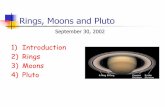Rings, Moons and Pluto - Florida State Universitytadams/oldcourses/fall02/ast1002/lectures/Lecture... · Rings All of the gas giants have rings Composed of lots of small particles