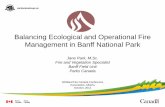 Balancing Ecological and Operational Fire Management in ...wildfire/2012/PDFs/Jane Park.pdf · Balancing Ecological and Operational Fire Management in Banff National Park Jane Park,