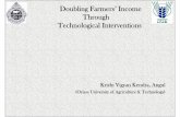 Doubling Farmers’ Income Through Technological Interventionskvkangul.org/Reports/DFI 2017-18.pdf · Doubling Farmers’ Income Through Technological Interventions Krishi Vigyan