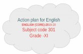 Action plan for English - kalikirisainikschool.comkalikirisainikschool.com/download.php?filename=Class XI.pdfObjectives (The general objectives ) Listen and comprehend live as well
