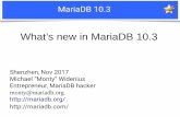 Whatâ€™s new in MariaDB 10 MariaDB server releases MariaDB 5.1 (Feb 2010) - Making builds free MariaDB