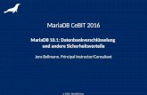 MariaDB CeBIT 2016 - linux- © MariaDB Corporation Ab. Galera Custer integrated â€¢Per default MariaDB